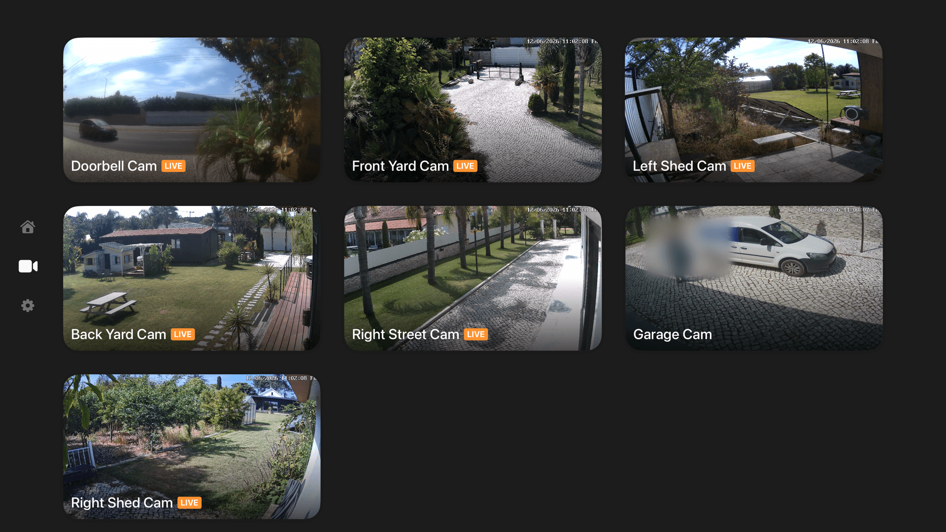A camera wall for your living room